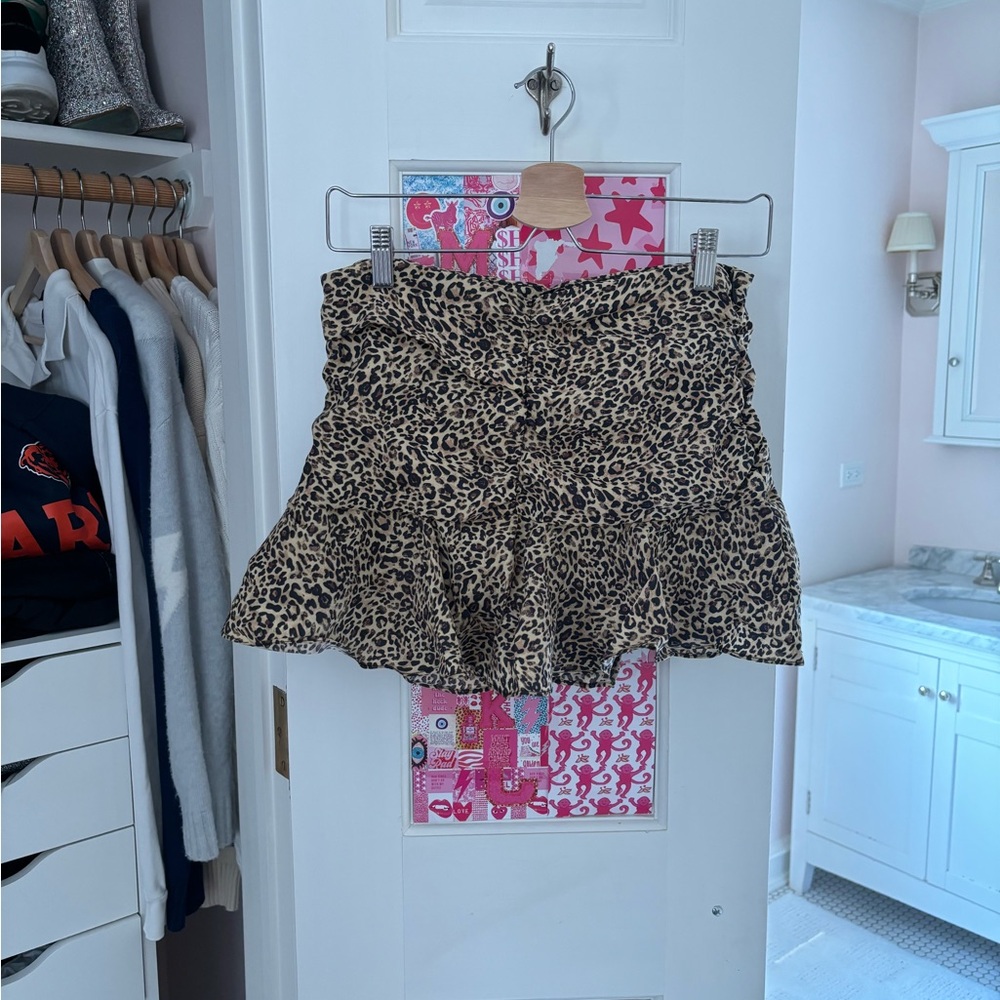 NWT ZARA LEOPARD SKIRT